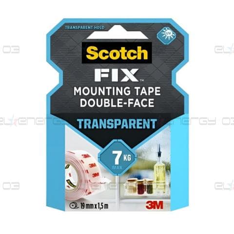3M Scotch-Fix VHB прозрачна УВ устойчива двустранна монтажна лента 4910C-1915-P/1950-P, 1.5м
