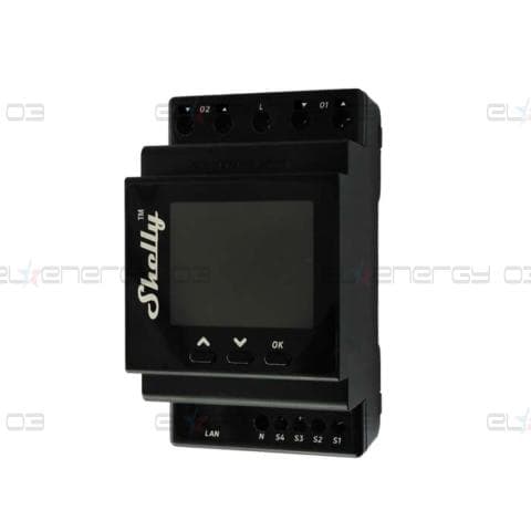Импулсно Smart реле 2х щори 16A (40A) с мерител за DIN монтаж Shelly PRO Dual Cover PM – 268124S