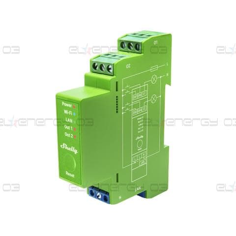 Димер Smart 2х 200VA с мерител за DIN монтаж Shelly PRO Dimmer 2PM – 268179S