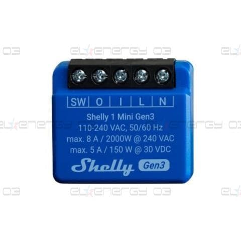 Микромодул Smart реле 1х On/Off 8A изисква неутрала Shelly 1 Mini Gen3 – 261576