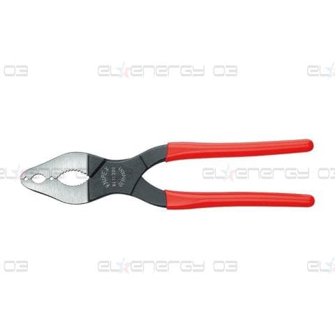 Клещи конусни, червена ръкохватка 200мм, Knipex