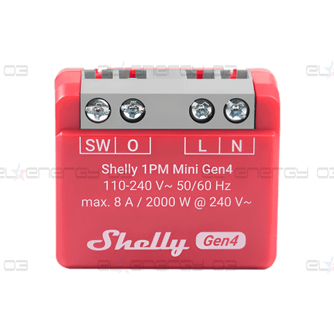 Микромодул Smart реле 1х On/Off 8A с мерител изисква неутрала Shelly 1PM Mini Gen4 – 070809