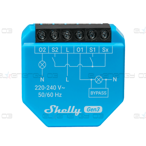 Микромодул Smart реле 2х On/Off 3A БЕЗ НЕУТРАЛА Shelly 2L Gen3 – 261644