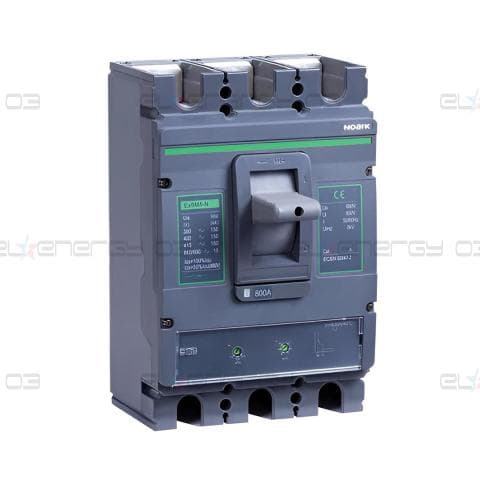 Автоматичeн прекъсвач с лят корпус M5, Icu=Ics=36kA, In=800A, 3P