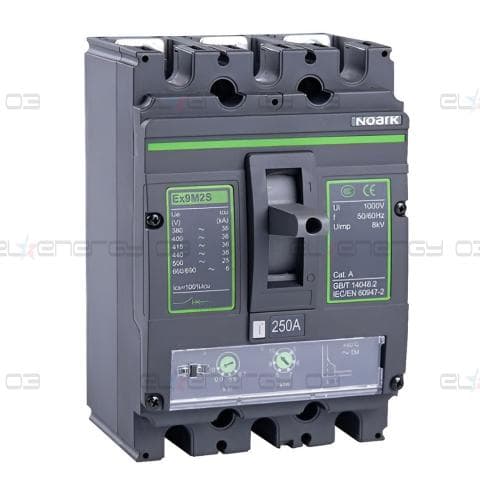 Автоматичeн прекъсвач с лят корпус, M2, Icu=Ics=36kA, In=160A, 3P