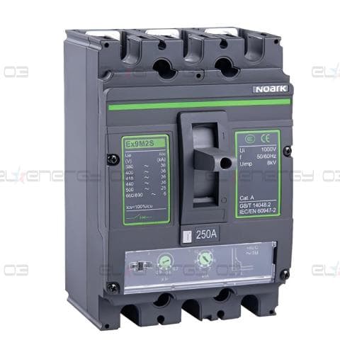 Автоматичeн прекъсвач с лят корпус, M2, Icu=Ics=36kA, In=250A, 3P
