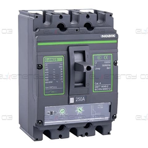 Автоматичeн прекъсвач с лят корпус M2, Icu=Ics=36kA, In=125A, 3P