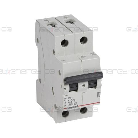 Автоматичен прекъсвач RX3 2P 25A крива С 6kA Legrand
