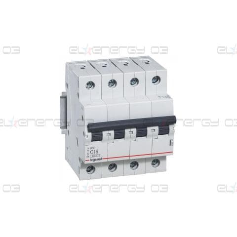 Автоматичен прекъсвач RX3 4P 16A крива С 6kA MC Legrand