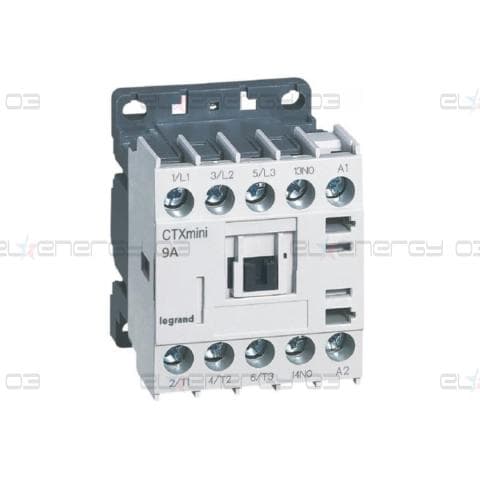 Контактор CTX3 mini 3P 4kW (9A AC-3) 1NO 24V 50/60Hz Legrand