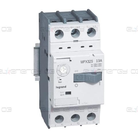 Моторна защита MPX3-32S 5.5kW TM 9-13A 50kA Legrand