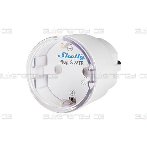 Адаптер Smart за контакт 1х Шуко 12A с мерител Shelly Plug S Gen3 – 261842