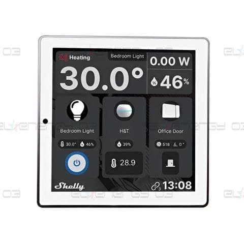 Пулт за управление със Smart реле 1х On/Off 5A изисква неутрала бял Shelly Wall Display – 264898