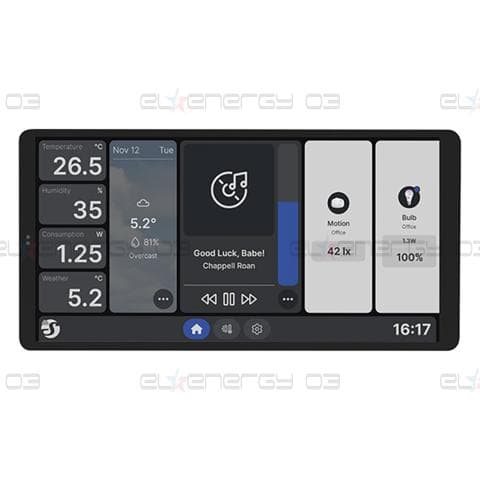 Пулт за управление със Smart реле 1х On/Off 5A изисква неутрала черен Shelly Wall Display X2i – 072766