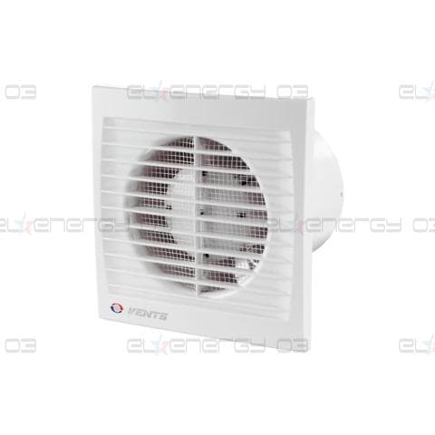 Битов вентилатор VENTS S Turbo с повишен дебит, 16W, Ф100, 124 m3/h, 37dBA, 230V, Бял
