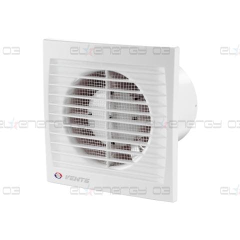 Битов вентилатор VENTS S, 16 W, Ф125, 180 m3/h, 35dBA, 230v, Бял