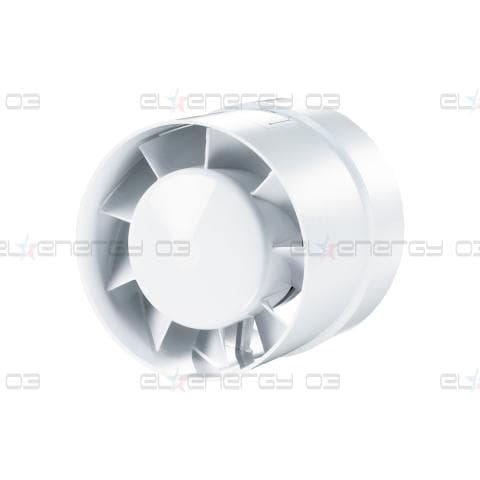 Канален вентилатор Vents VKO Turbo с повишен дебит, 16W, Ф100, 135 m3/h, 38 dBA, 230V, Бял