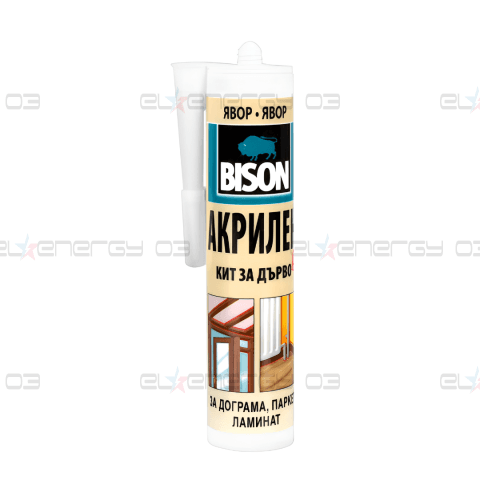 Акрилен кит за дърво BISON, 300 мл, Явор