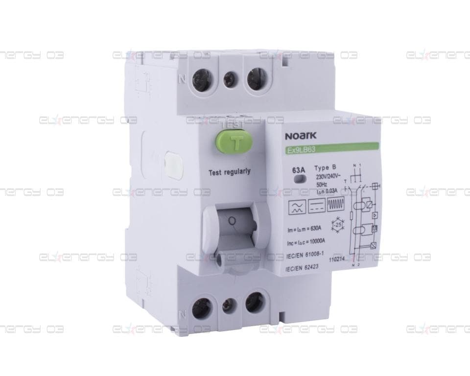 Дефектнотокови защити Ex9LB63 1P+N 25A 30mA