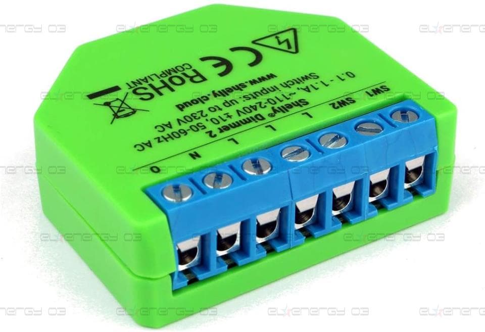 Микромодул Smart реле 1х димер 200W без неутрала Shelly Dimmer 2 – 262184