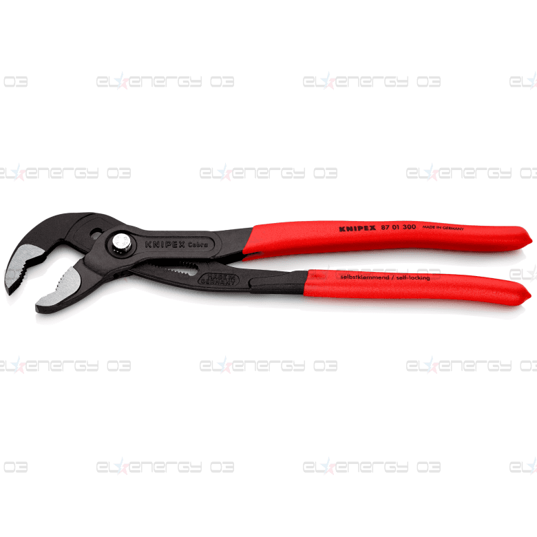 Клещи раздвижени Cobra, червена ръкохватка 300мм, Knipex