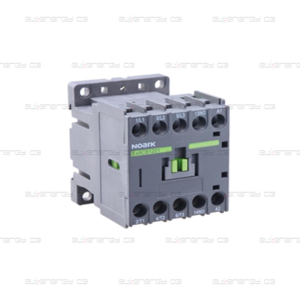 Миниатюрен контактор, 3-полюсни, 9A AC-3, 230 V AC, 1 NO вграден помощен контакт