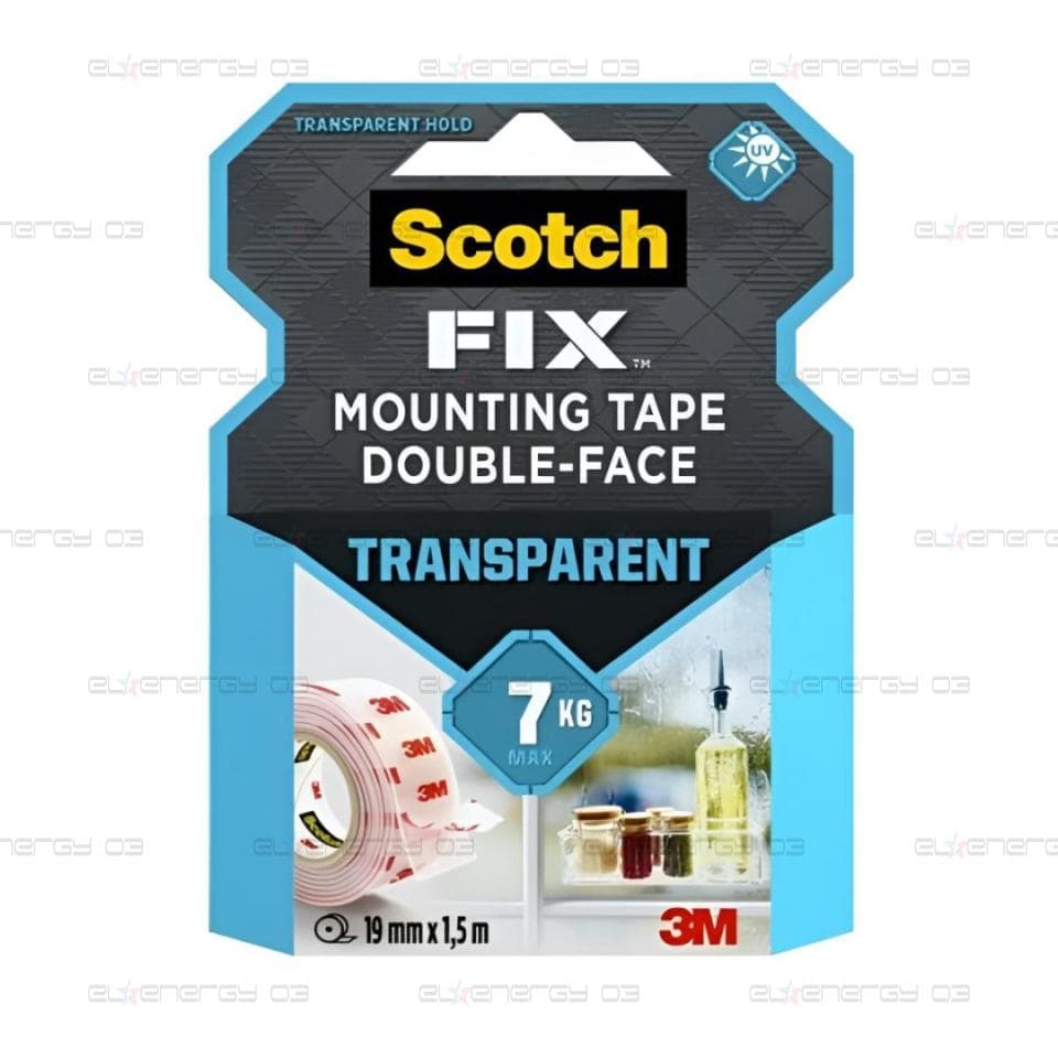 3M Scotch-Fix VHB прозрачна УВ устойчива двустранна монтажна лента 4910C-1915-P/1950-P, 1.5м